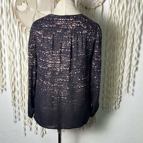 Tory Burch Silk Confetti Print Blouse Size Small - Picture 7 of 9